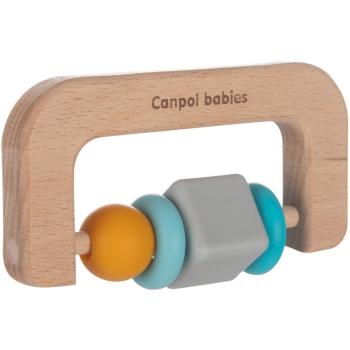 Canpol babies Teethers Wood-Silicone jucărie pentru dentiție 1 buc