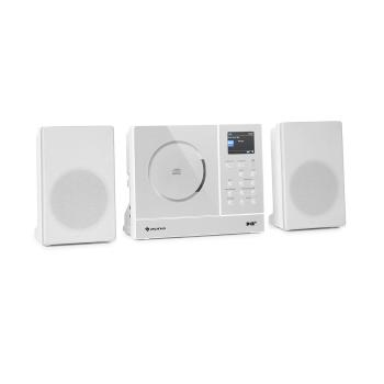 Auna Connect Vertical, radio cu internet,  2x5 W RMS, CD, IR/FM/DAB+, Spotify, BT, alb