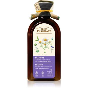 Green Pharmacy Chamomile & Linseed Oil Shampoo șampon îngrijire pentru păr vopsit 350 ml