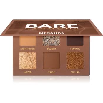 Mesauda Milano Bare Harmony paleta farduri de ochi culoare 203 Cool Bronze 6x1 g