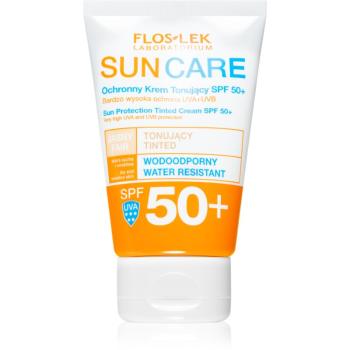 FlosLek Laboratorium Sun Care Derma crema tonifianta pentru piele uscata spre sensibila SPF 50+ 50 ml