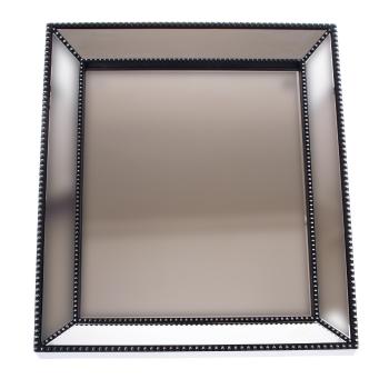 Oglindă de perete din plastic Lopera negru, 62 x52 cm