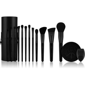 Luvia Cosmetics Prime Vegan Pro Black Edition set perii machiaj 12 buc