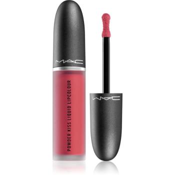 MAC Cosmetics Powder Kiss Liquid Lipcolour ruj lichid mat culoare A Little Tamed 5 ml