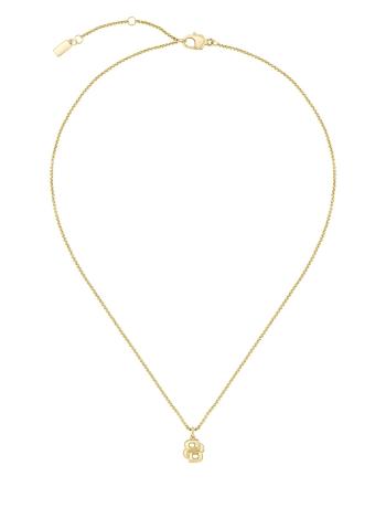 Hugo Boss Colier original pentru femei placat cu aur Double B 1580747