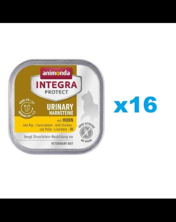 ANIMONDA Integra Protect Urinary Struvit with Chicken 16x100 g hrana pisici, cu pui