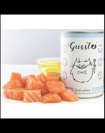 GUSSTO Cat Fresh Salmon hrana umeda pisici, somon 12x400 g