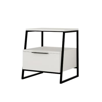 Măsuță de noptieră Pal White 2, alb