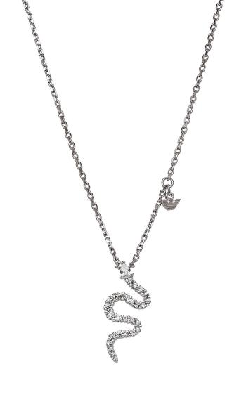 Emporio Armani Colier de damă din argint Șarpe cu zirconi EG3611040