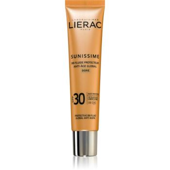 Lierac Sunissime Global Anti-Ageing Care fluid protector tonifiant pentru față SPF 30 culoare Golden 40 ml