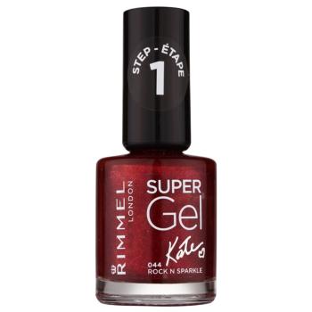 Rimmel Super Gel By Kate gel de unghii fara utilizarea UV sau lampa LED culoare 044 Rock n Sparkle 12 ml