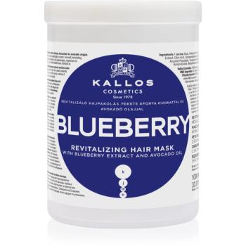 Kallos KJMN Professional Blueberry masca revitalizanta pentru par uscat, deteriorat si tratat chimic 1000 ml