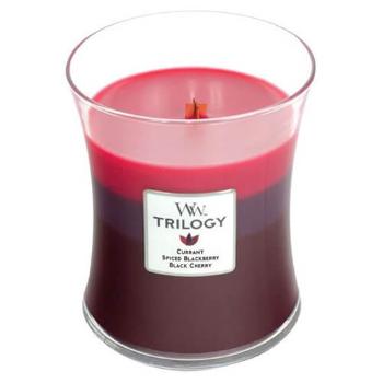 WoodWick Lumânare parfumată în recipient de sticlă Trilogy Sun Ripened Berries 275 g