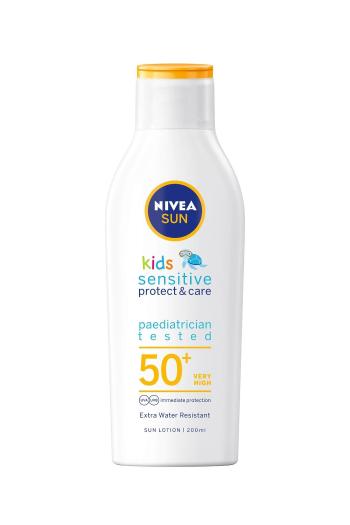 Nivea Copii soare loțiune SPF 50+ Sun Kids (Pure & Sensitive Sun Lotiune) 200 ml