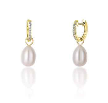 JwL Luxury Pearls Cercei rotunzi placati cu aur de ducesăKate cu perle reale și zirconii 3in1 JL0686