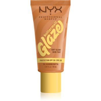 NYX Professional Makeup Buttermelt Glaze tonic fluid iluminator SPF 30 culoare 04 Almond Butta 30 ml