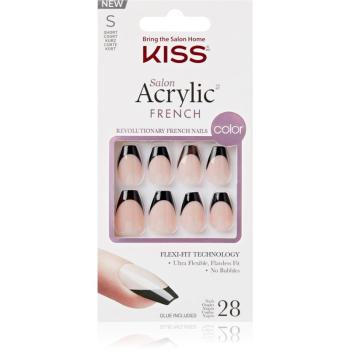 KISS Acrylic French Color unghii artificiale Flame 28 buc