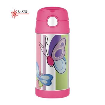 Thermos FUNtainer Termos cu pai pentru copii - fluture 355 ml