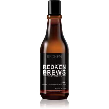 Redken Brews șampon, balsam și gel de duș 3 în 1 300 ml