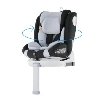 Babify Suport de picioare pentru scaunul copilului, întoarcere la 360 °, sistem ISOFIX 40-150 cm sistem de centură în 5 puncte ECE R129