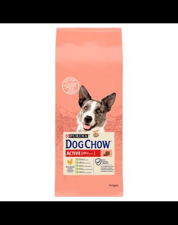 PURINA Dog Chow Active hrana uscata pentru caini activi, cu pui 14 kg