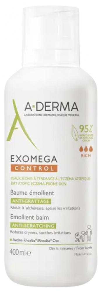 A-DERMA Balsam emolient pentru ten uscat predispus la eczeme atopice Exomega Control (Emollient Balm) 400 ml