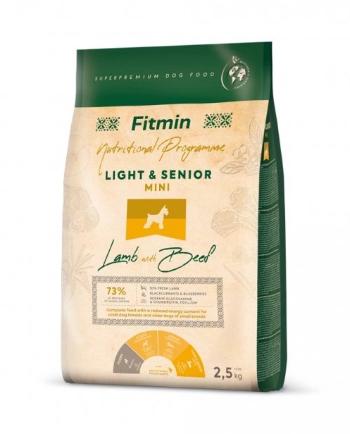 Fitmin Mini Light & Senior Lamb with Beef granule pro psy 2,5 kg