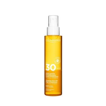 Clarins Ulei de bronzare pentru corp și păr SPF 30 (Glowing Sun Oil) 150 ml