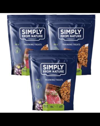 SIMPLY FROM NATURE Recompense pentru dresajul cainilor, vita si prune 3 x 300 g