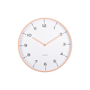 Karlsson 6011OR design ceas de perete portocaliu,diametru 40 cm