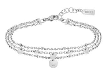 Hugo Boss Brățară la modă din oțel cu cristale Iris 1580331