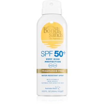 Bondi Sands SPF 50+ Fragrance Free spray protector pentru plajă SPF 50+ 160 g