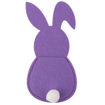Altom Set de buzunare pentru tacâmuri Rabbit, 4buc, 15 x 8,5 cm, violet, mov