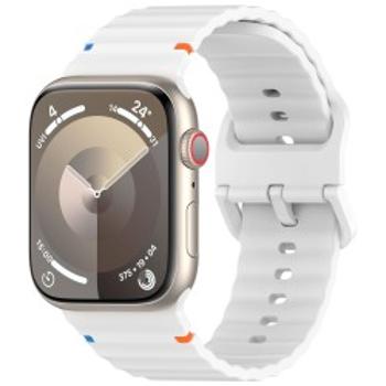 4wrist Curea din silicon pentru Apple Watch 42/44/45/49 mm - White