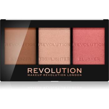 Makeup Revolution Ultra Sculpt & Contour paleta pentru contur facial culoare Ultra Fair C01 11 g