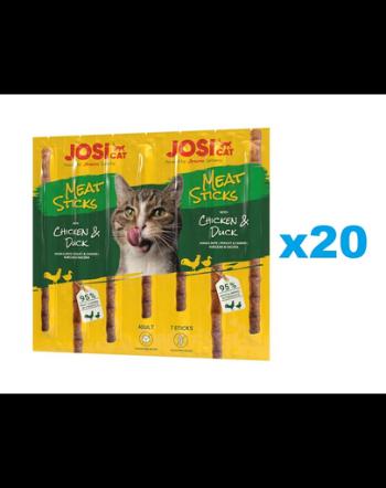 JOSERA JosiCat Meat Sticks batoane cu pui si rata pentru pisici 20x35g