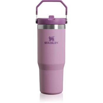 Stanley IceFlow™ Flip Straw Tumbler sticlă inoxidabilă pentru apă Lilac 890 ml