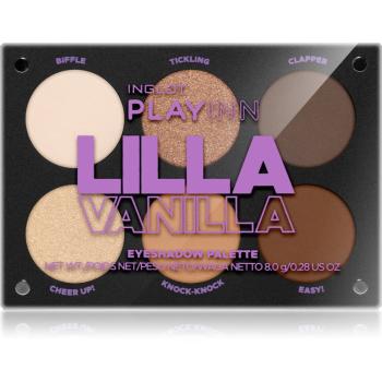 Inglot PlayInn Eyeshadow Palette paletă cu farduri de ochi culoare Lilla Vanilla 7,4 g