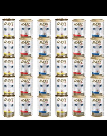 RAFI Adult conserve hrana pisici 30x415 g arome mixte