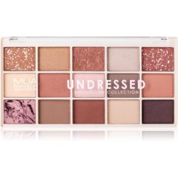 MUA Makeup Academy Professional 15 Shade Palette paletă cu farduri de ochi culoare Undressed 12 g