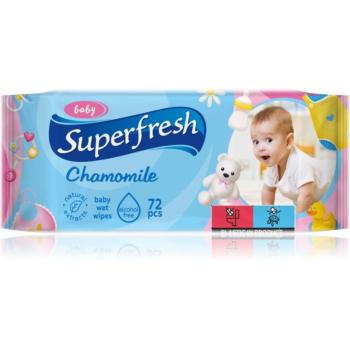 Superfresh Baby Chamomile servetele delicate pentru copii pentru piele sensibila 72 buc