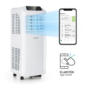 Klarstein Pure Blizzard Smart 7k, aer condiționat portabil, 7000 BTU / 2,1 kW, clasa energetică A, telecomandă