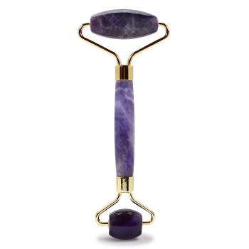 PlumBeauty Role de contur facial - ametist (Amethyst Facial Roller)