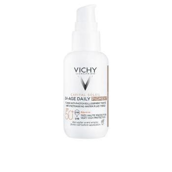 Vichy Fluid nuanțator, cu protecție eficientă împotriva fotoîmbătrânirii SPF 50+ Capital Soleil UV-Age Daily Pigment (Fluid) 40 ml