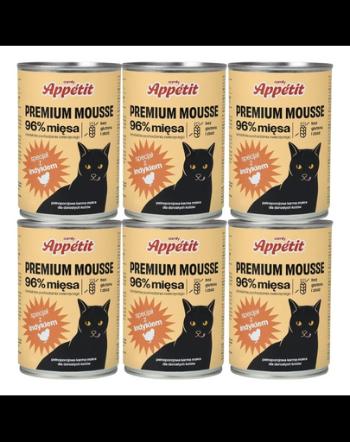 COMFY APPETIT PREMIUM Mousse 6x400 g curcan hrana umeda pentru pisici