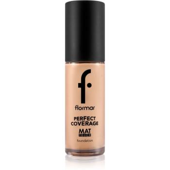 flormar Perfect Coverage Mat Touch Foundation machiaj cu efect matifiant pentru piele mixta spre grasa culoare 308 Fair Ivory 30 ml