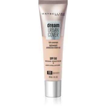 Maybelline Dream Urban Cover fond de ten cu acoperire ridicată culoare 111 Cool Ivory 30 ml