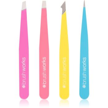 Brushworks Tweezer Set Neon set pensete