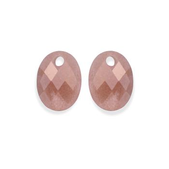 Sparkling Jewels Pandantive ovale pentru cercei din piatră solară EAGEM58-MO