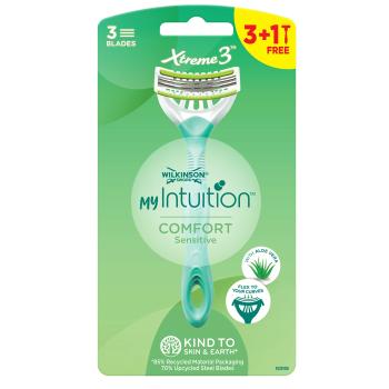 Wilkinson Sword Aparat de ras de unică folosință pentru femei My Intuition Comfort Sensitive 3 + 1 buc